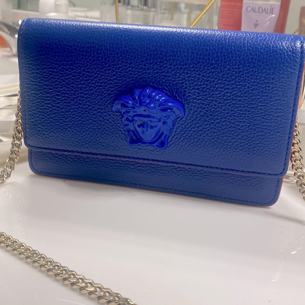 VERSACE Cross Body Chain Purse